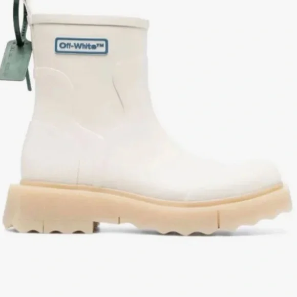 Off-White Men's Virgil Abloh Ankle Rain Boots